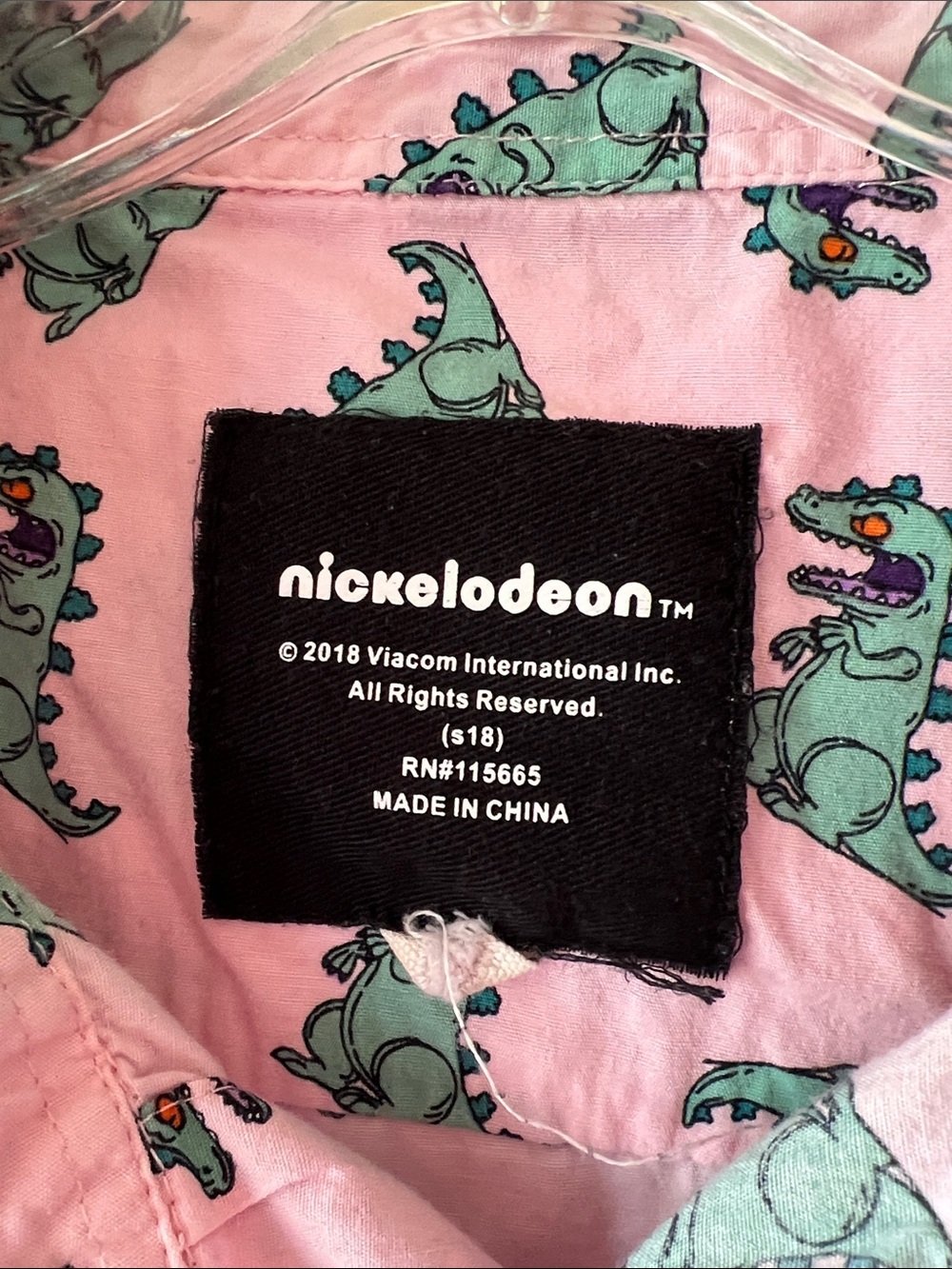 Nickelodeon Rugrats Reptar Button-Down - Picture 3 of 4